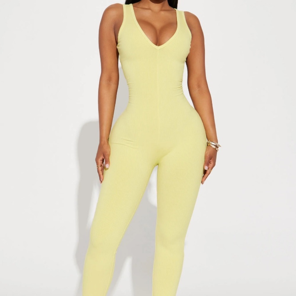 Yellow jumpsuit